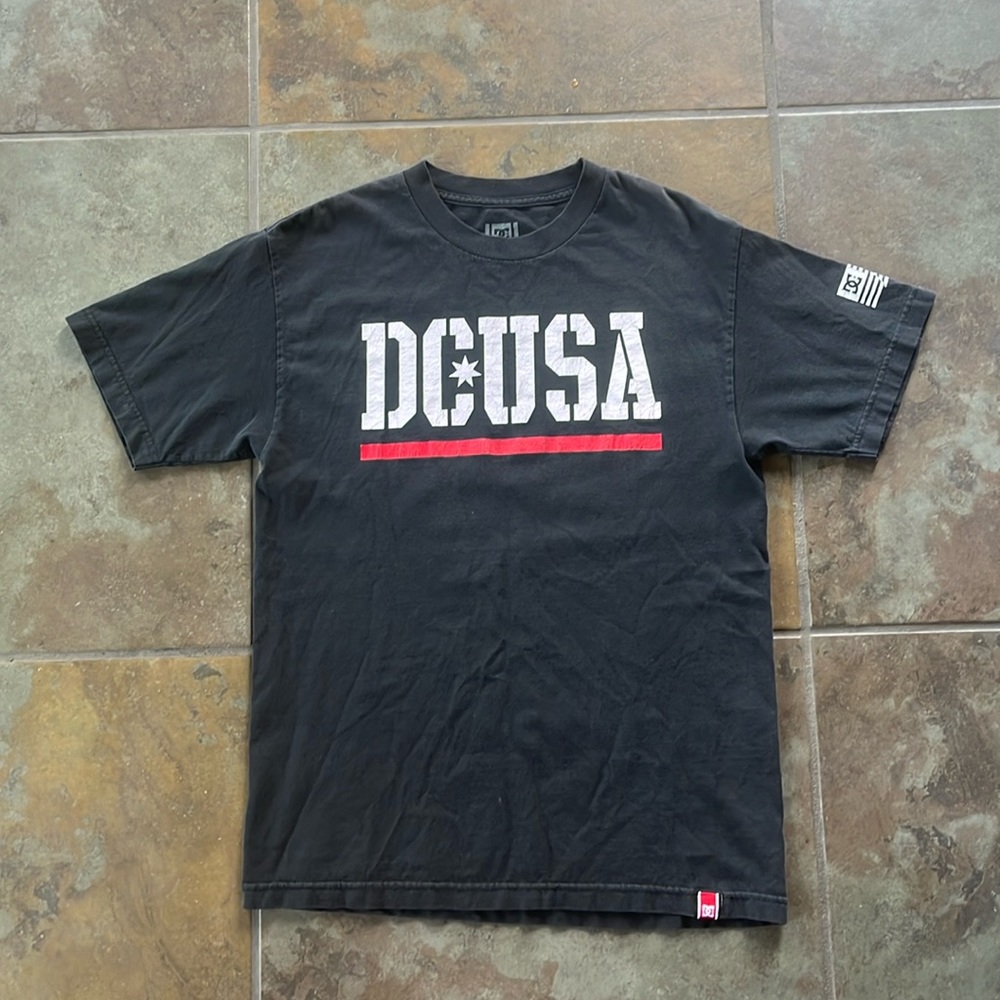 DC Rob DYRDEK USA bar men’s black tshirt, good condition, Y2K DC skate wear